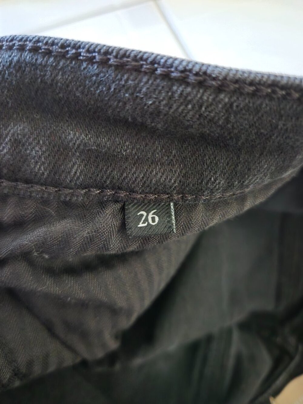 7 For All Mankind Josefina Skinny Boyfriend Jeans Black 26 - Picture 7 of 7